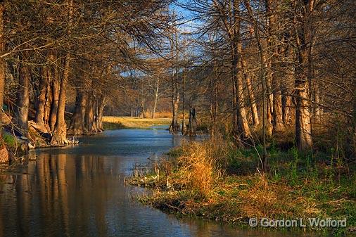 Guadalupe River Evening_44988.jpg - Photographed near Kerrville, Texas, USA.